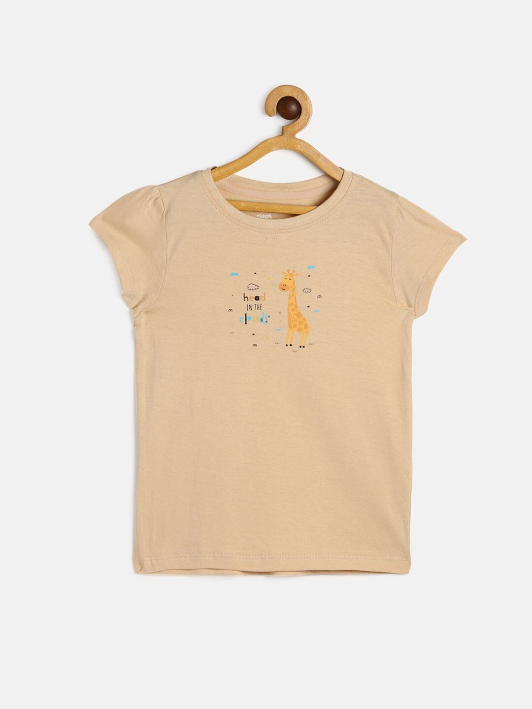 

MINI KLUB Beige Print Top