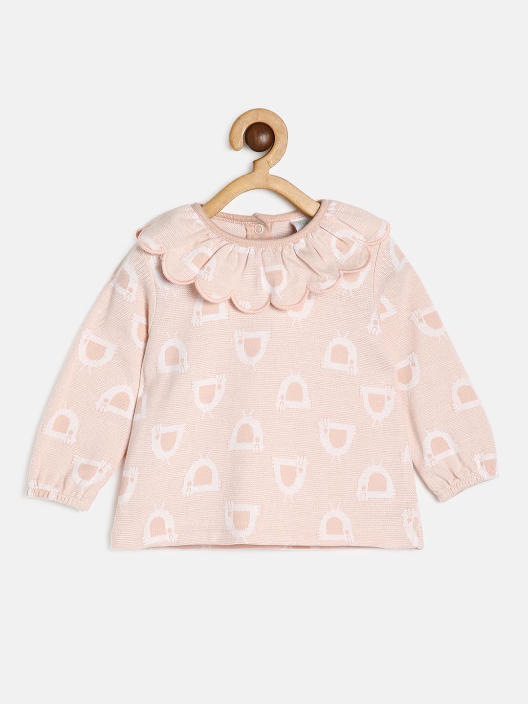 

MINI KLUB Rose Print Organic Cotton Blouson Top
