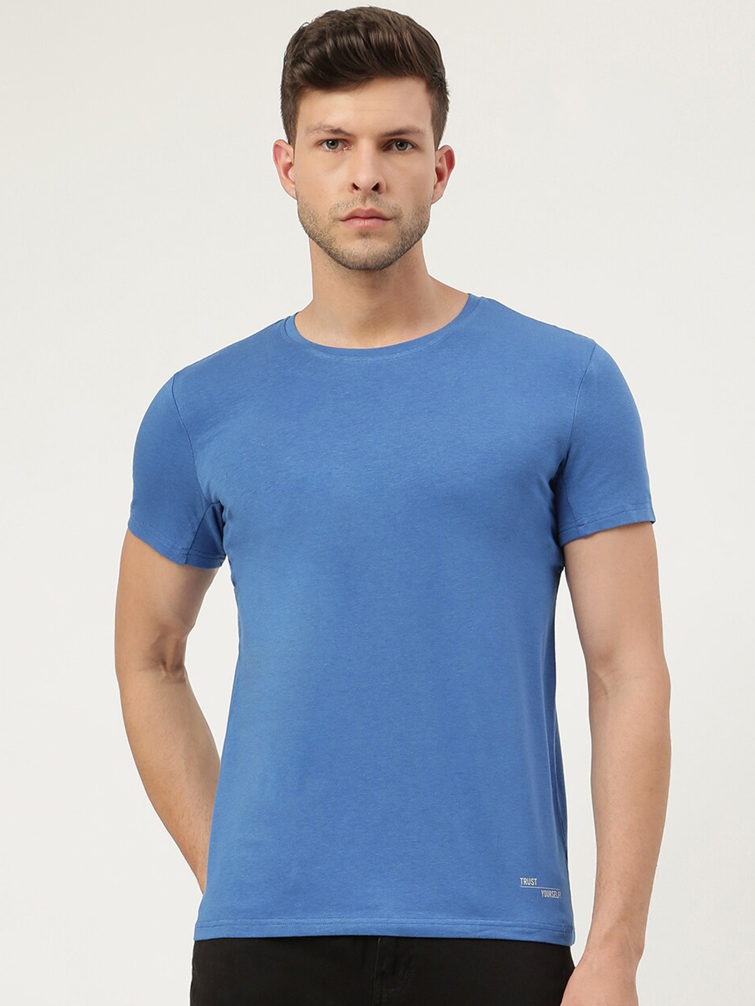 

FREECULTR Men Blue Bamboo Antimicrobial T-shirt