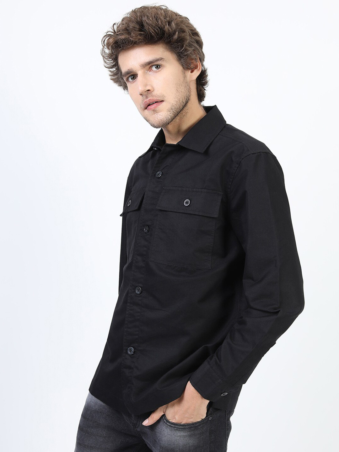 

KETCH Men Black Slim Fit Casual Shirt