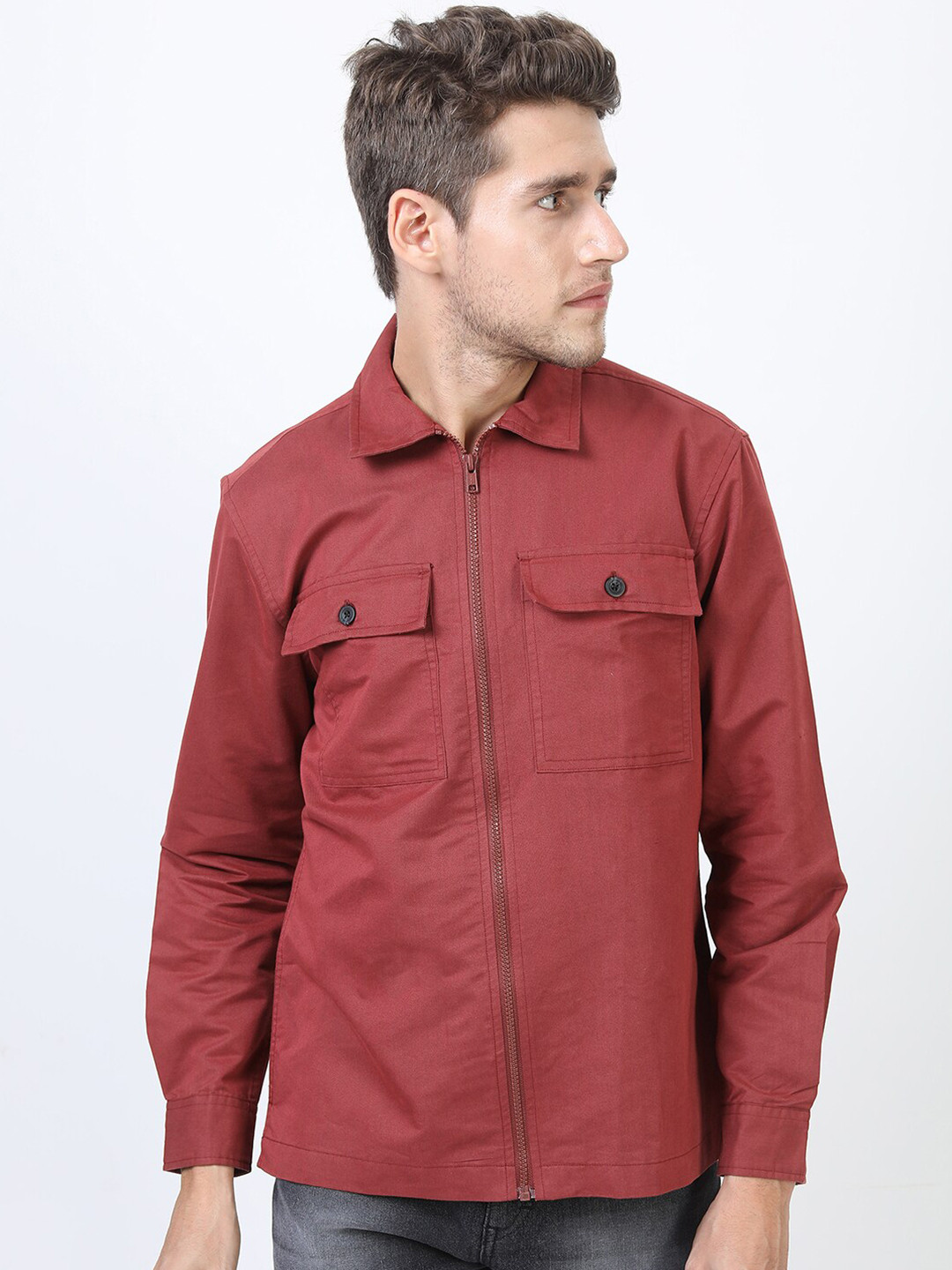 

KETCH Men Rust Slim Fit Casual Shirt