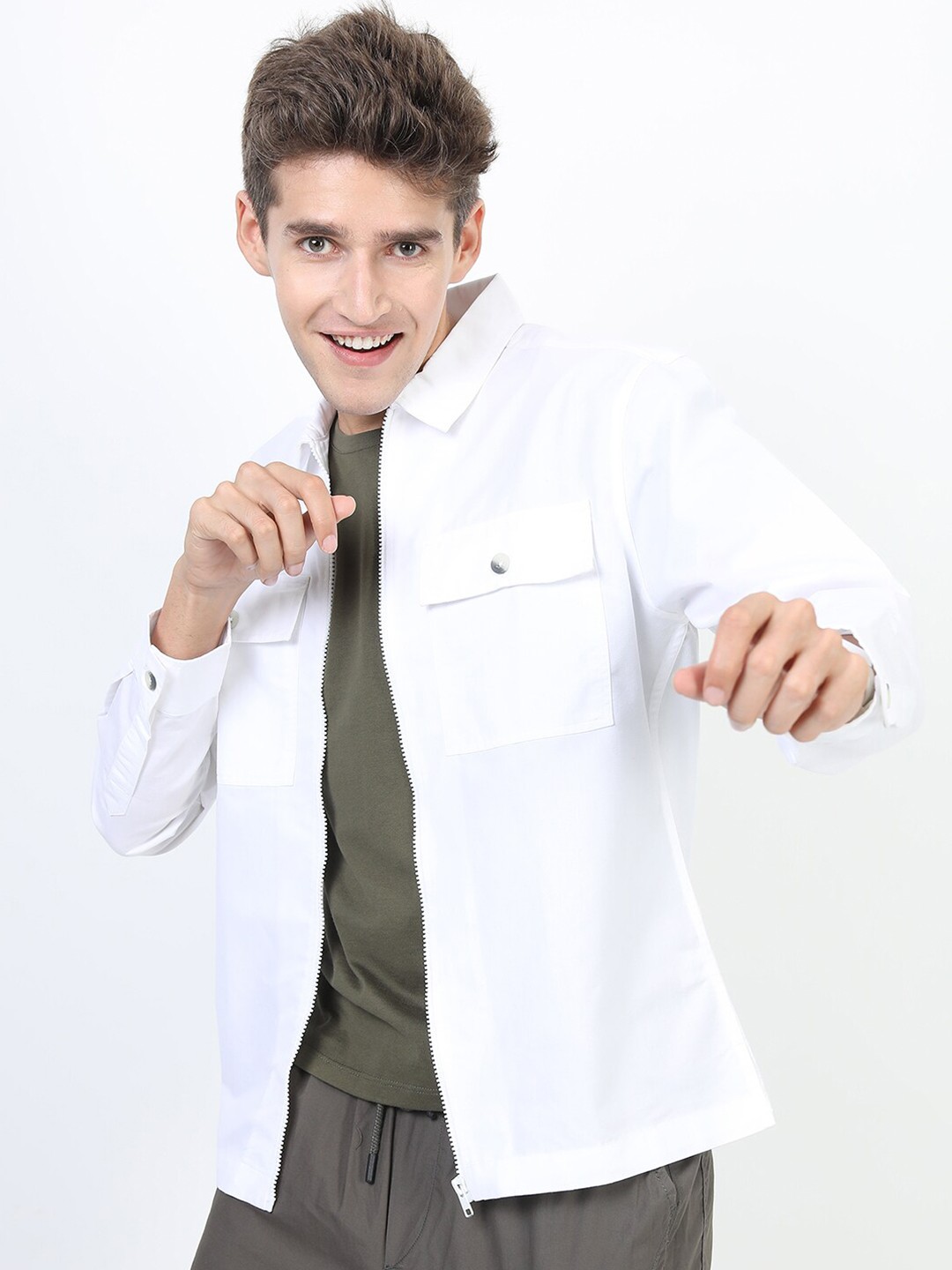 

KETCH Men White Slim Fit Casual Shirt