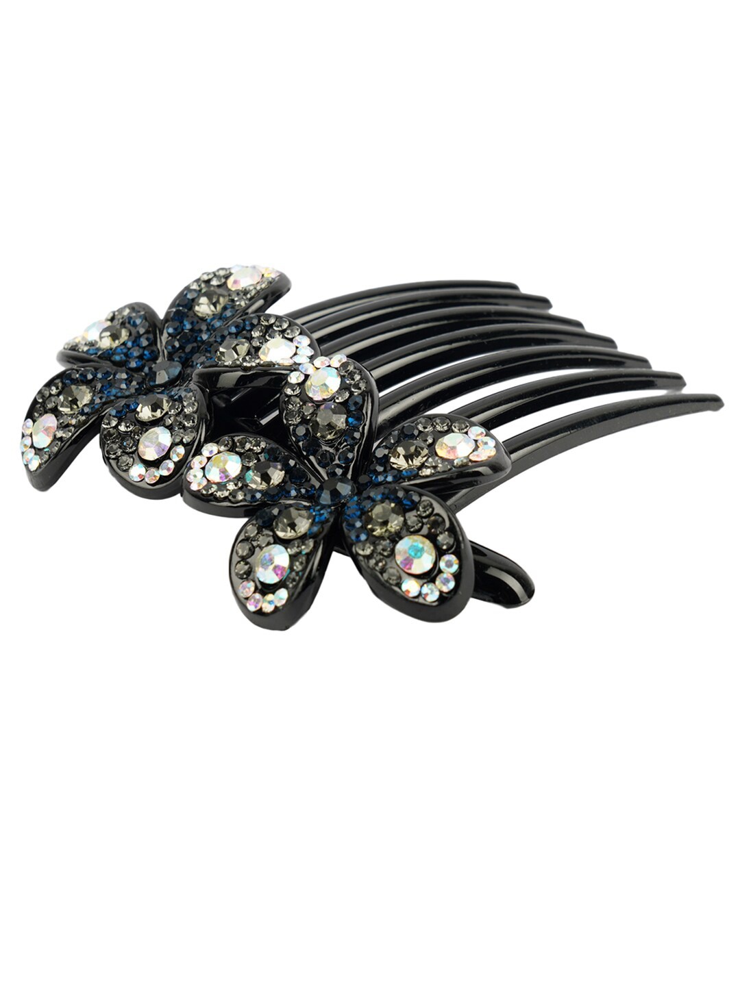 

MIZORRI Women Blue & Black Embellished French Barrette