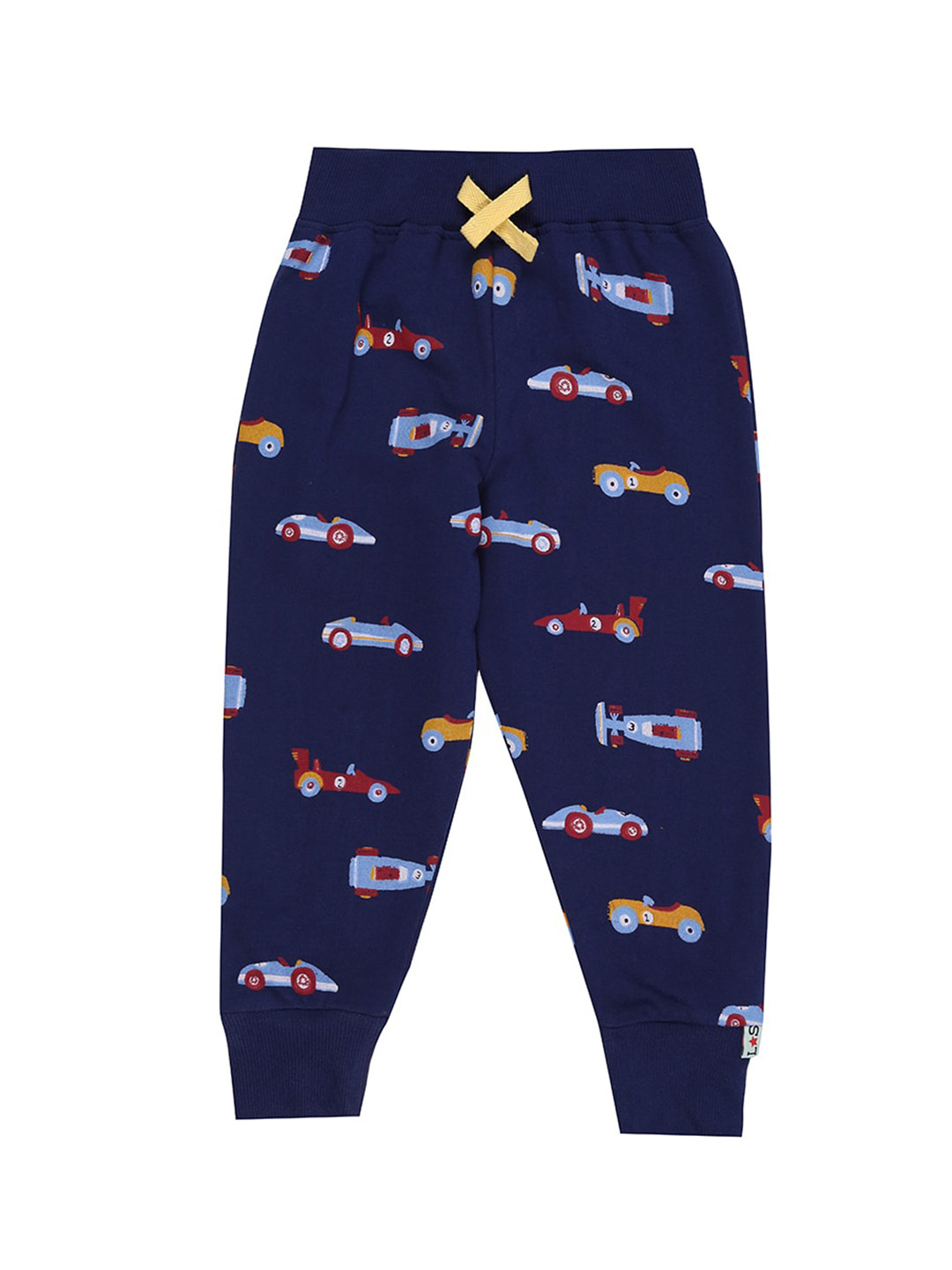 

Lilly and Sid Kids Navy Blue Printed Organic Cotton Joggers