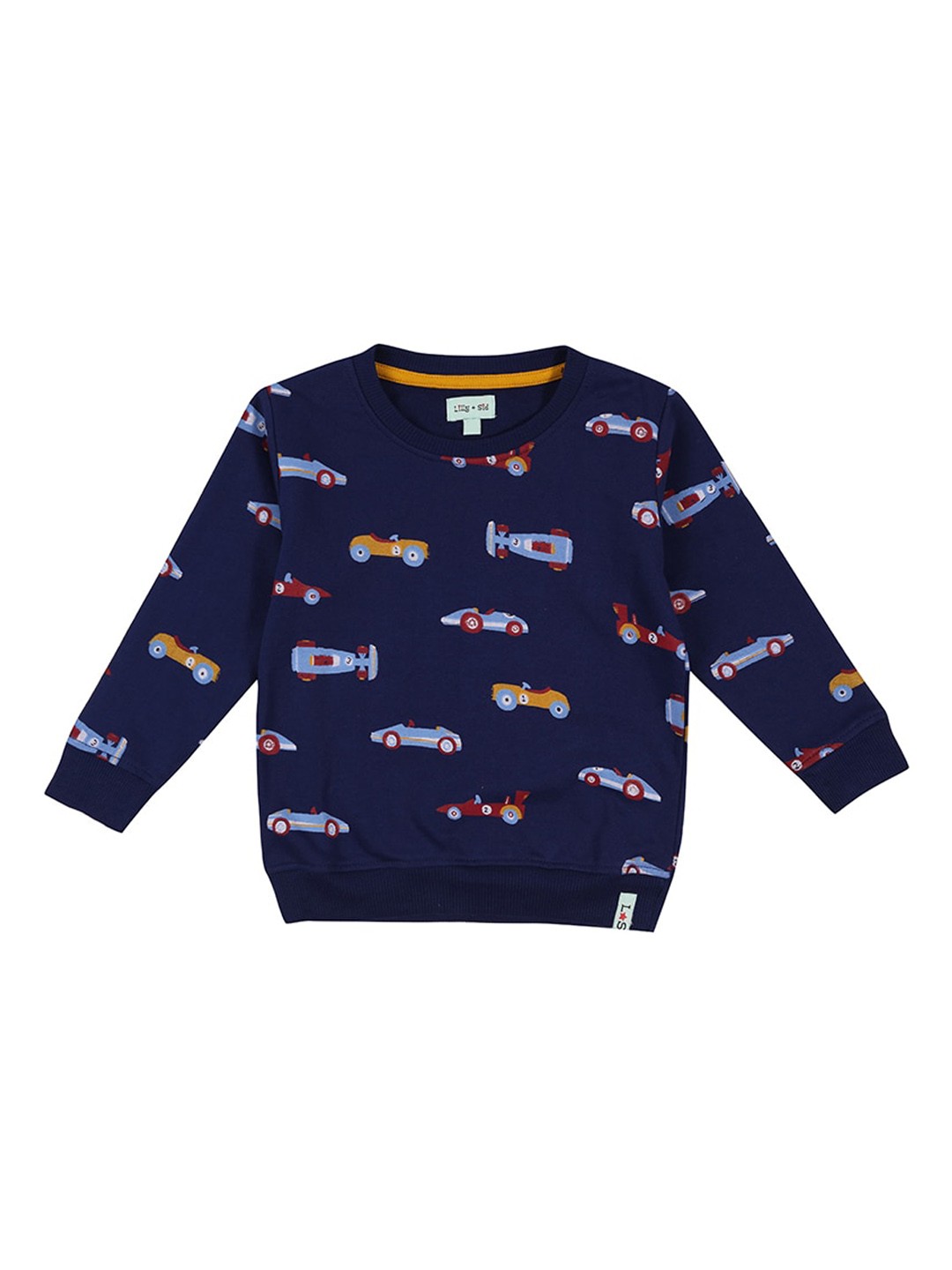 

Lilly and Sid Kids Navy Blue Printed Sweatshirt