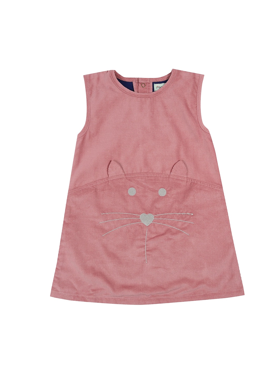 

Lilly and Sid Girls Pink Organic Cotton A-Line Dress