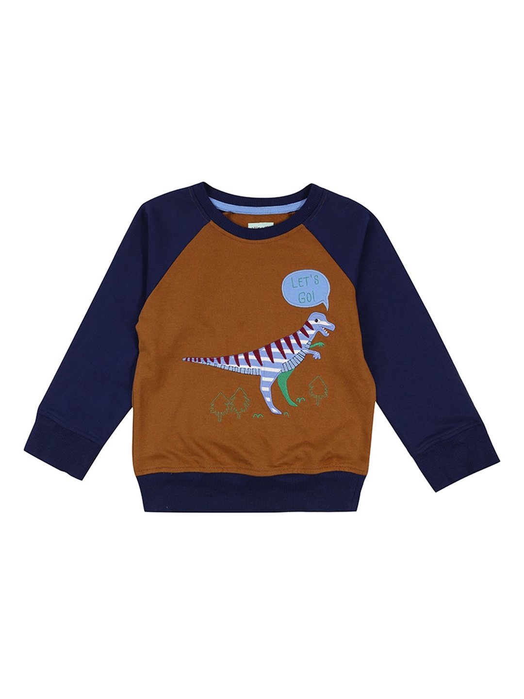 

Lilly and Sid Unisex Kids Navy Blue Organic Cotton Printed Sweatshirt