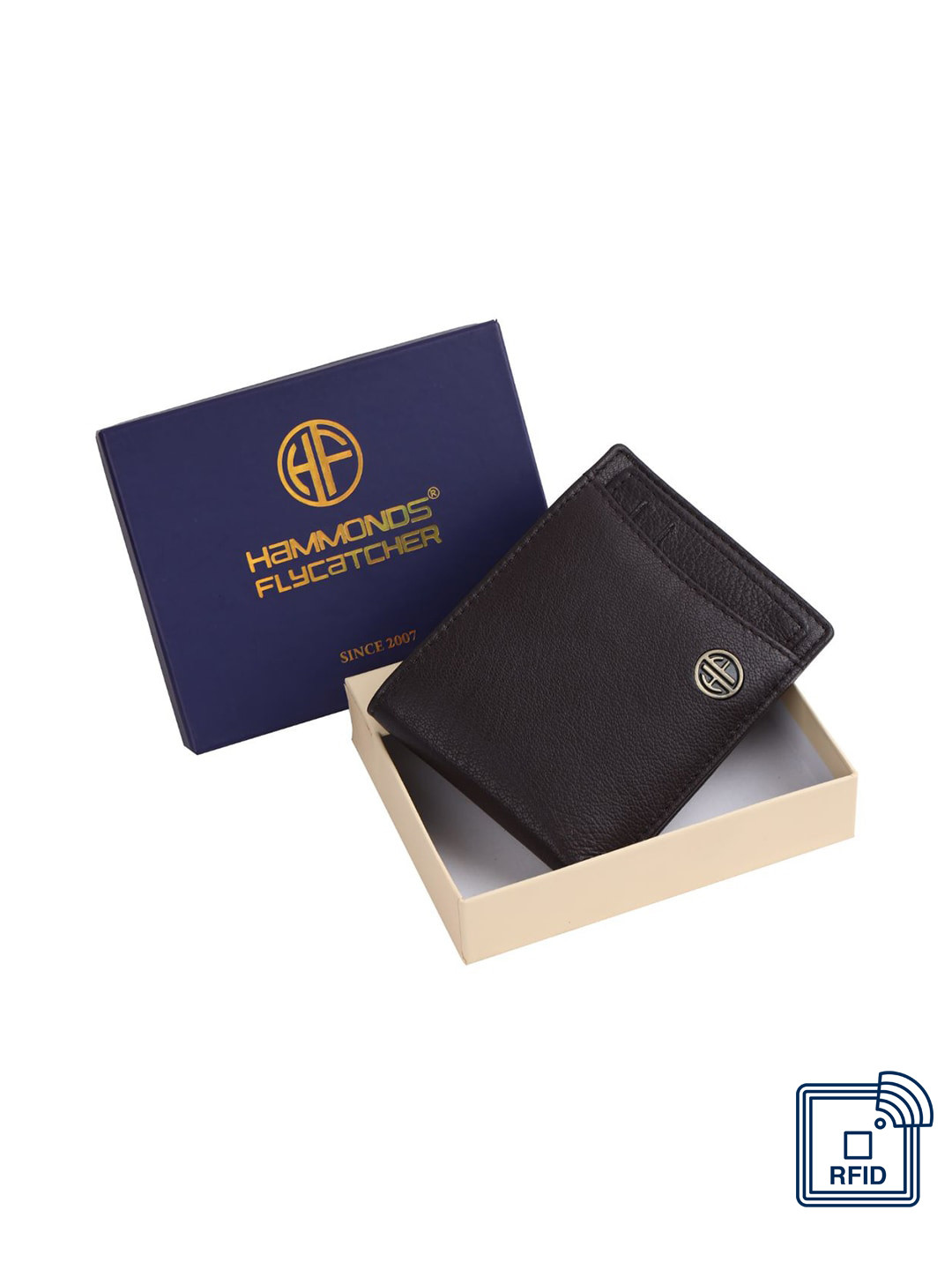 

HAMMONDS FLYCATCHER Men Brown Leather Two Fold Wallet