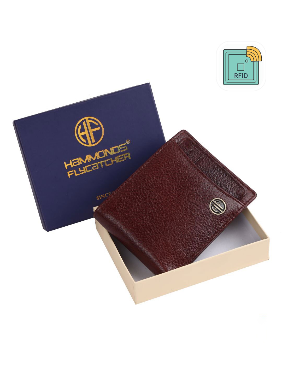 

HAMMONDS FLYCATCHER Men Brown Leather Two Fold Wallet