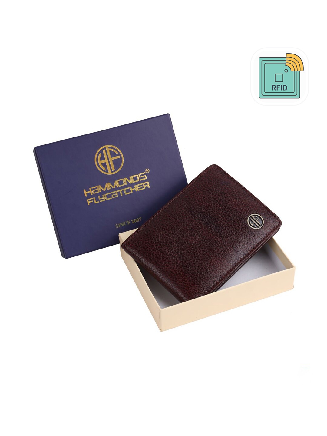 

HAMMONDS FLYCATCHER Men Brown Leather Two Fold Wallet