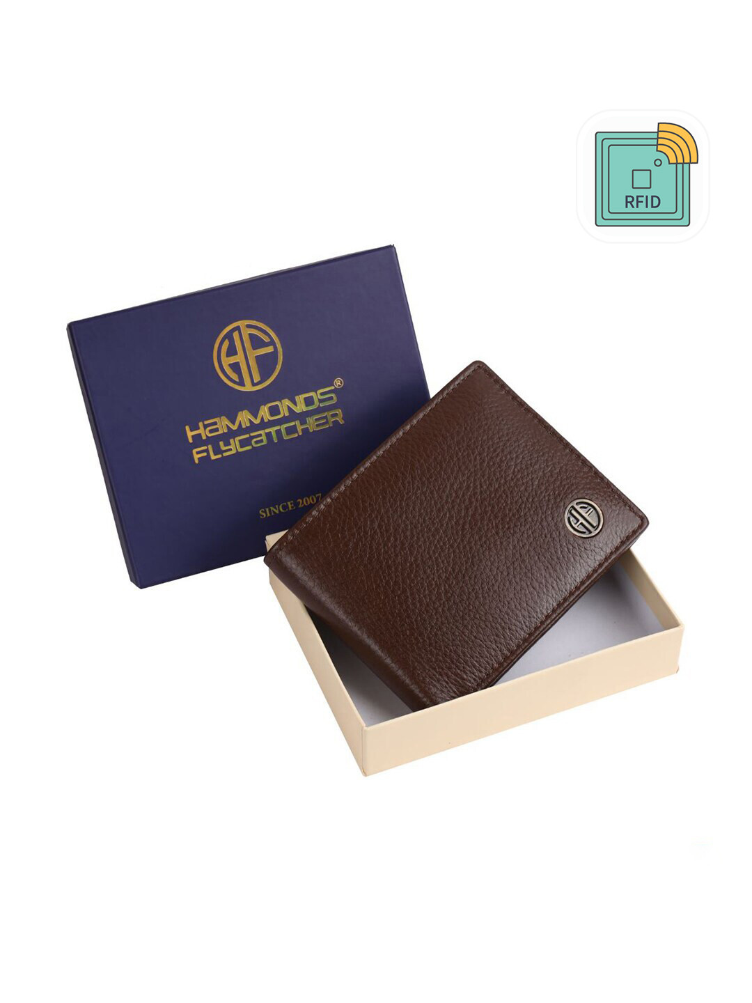 

HAMMONDS FLYCATCHER Men Brown Leather Two Fold Wallet