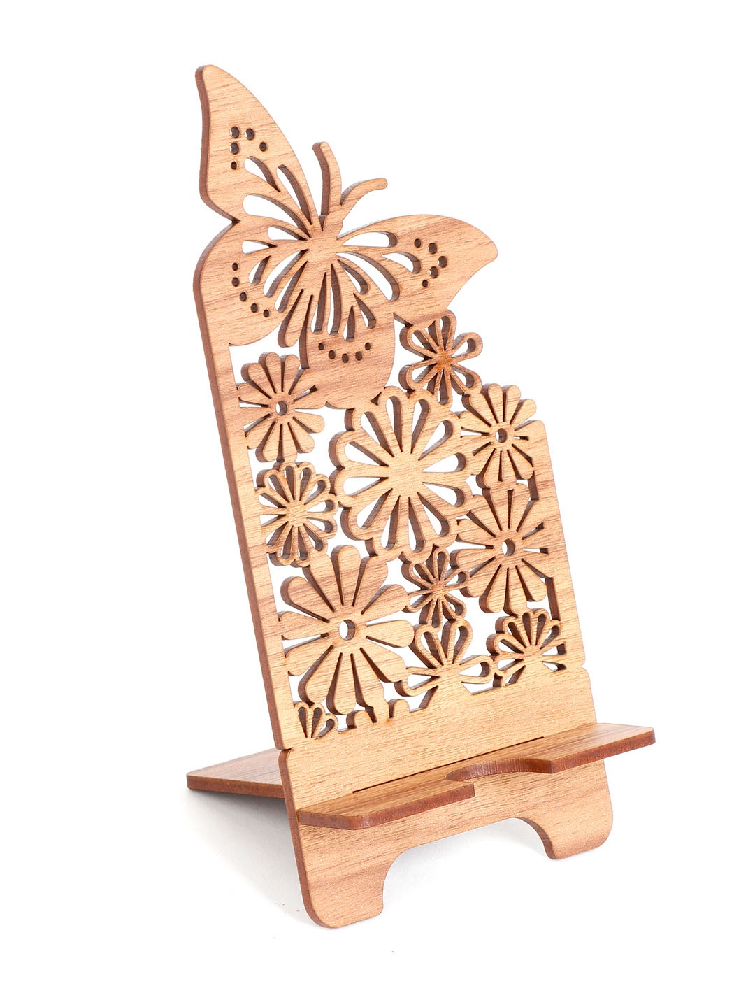 

DULI Brown Textured Portable Mobile Stand