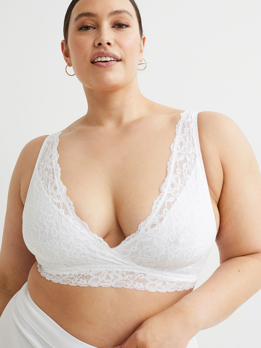 

H&M Women White MAMA 2-Pack Lace Nursing Bras