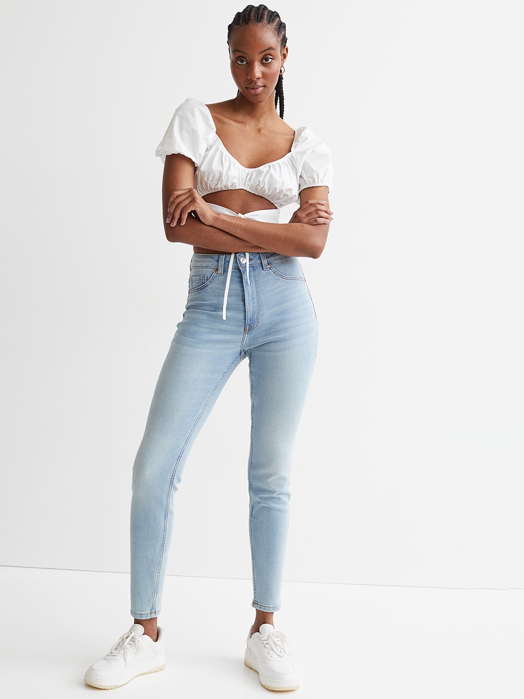 

H&M Blue Skinny High Jeans