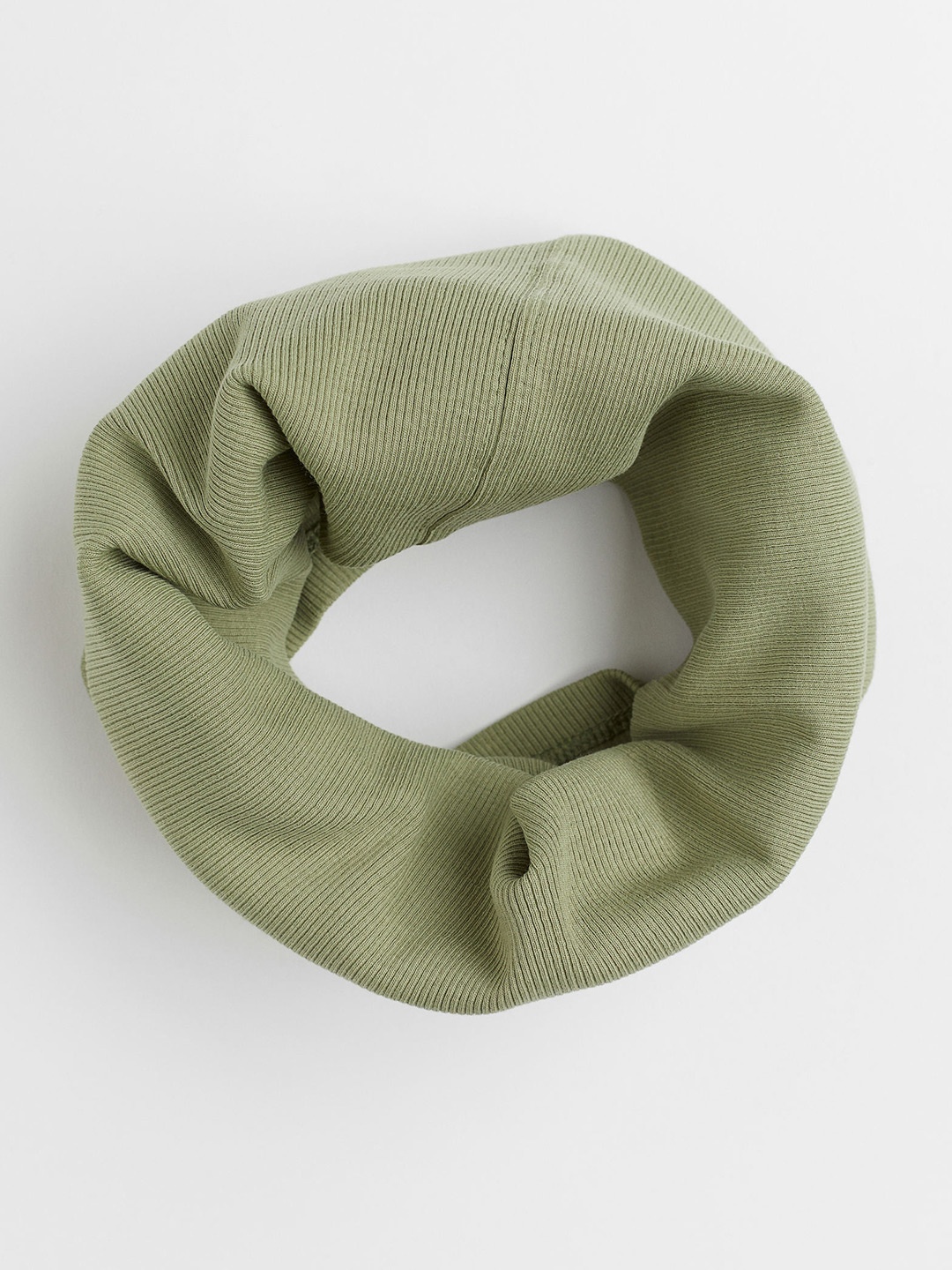 

H&M Boys Cotton Jersey Tube Scarf, Green