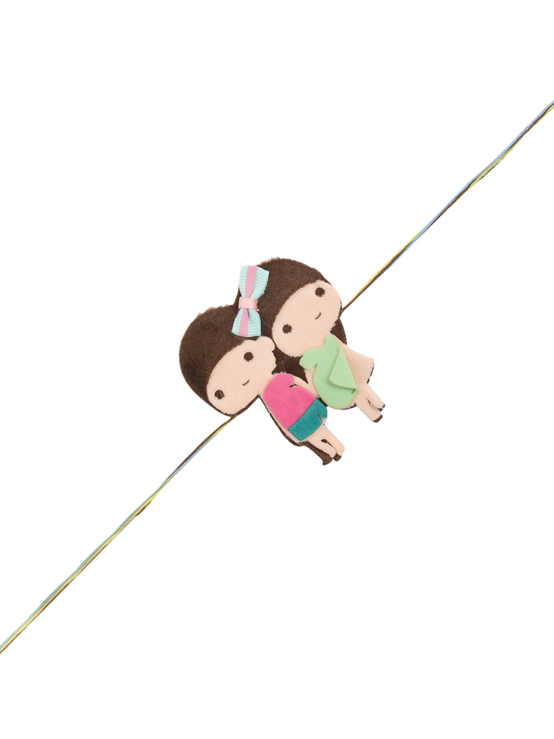

Arendelle Boys Pink & Green Baby Brother and Sister Cartoon Rakhi