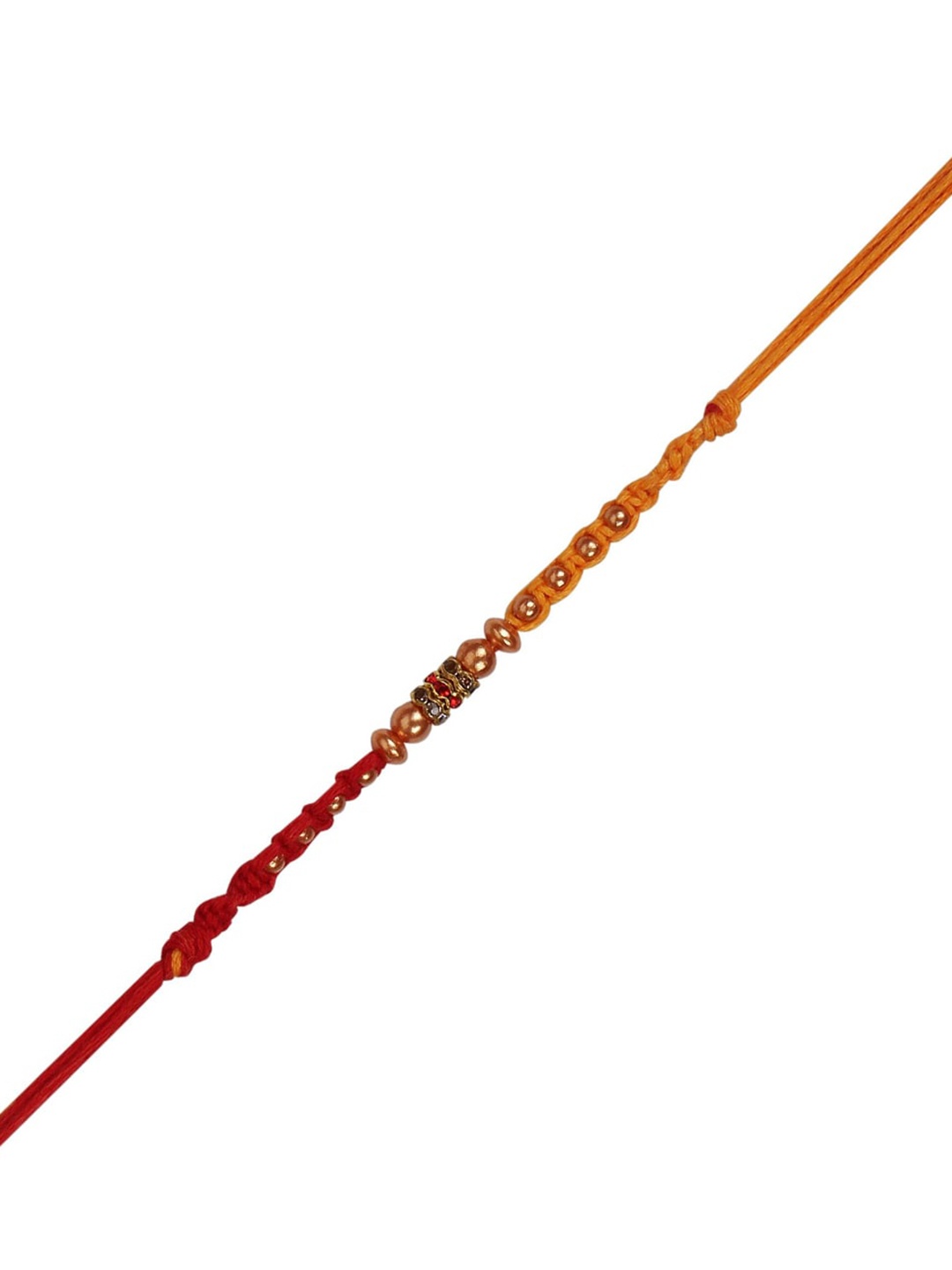

Arendelle Red Gold-Plated Thread Rakhi