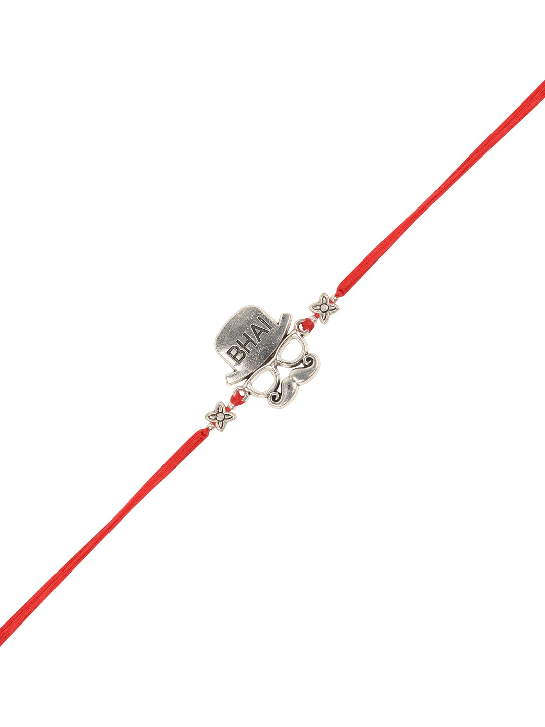

Arendelle Silver Toned Bhai Designer Thread Rakhi