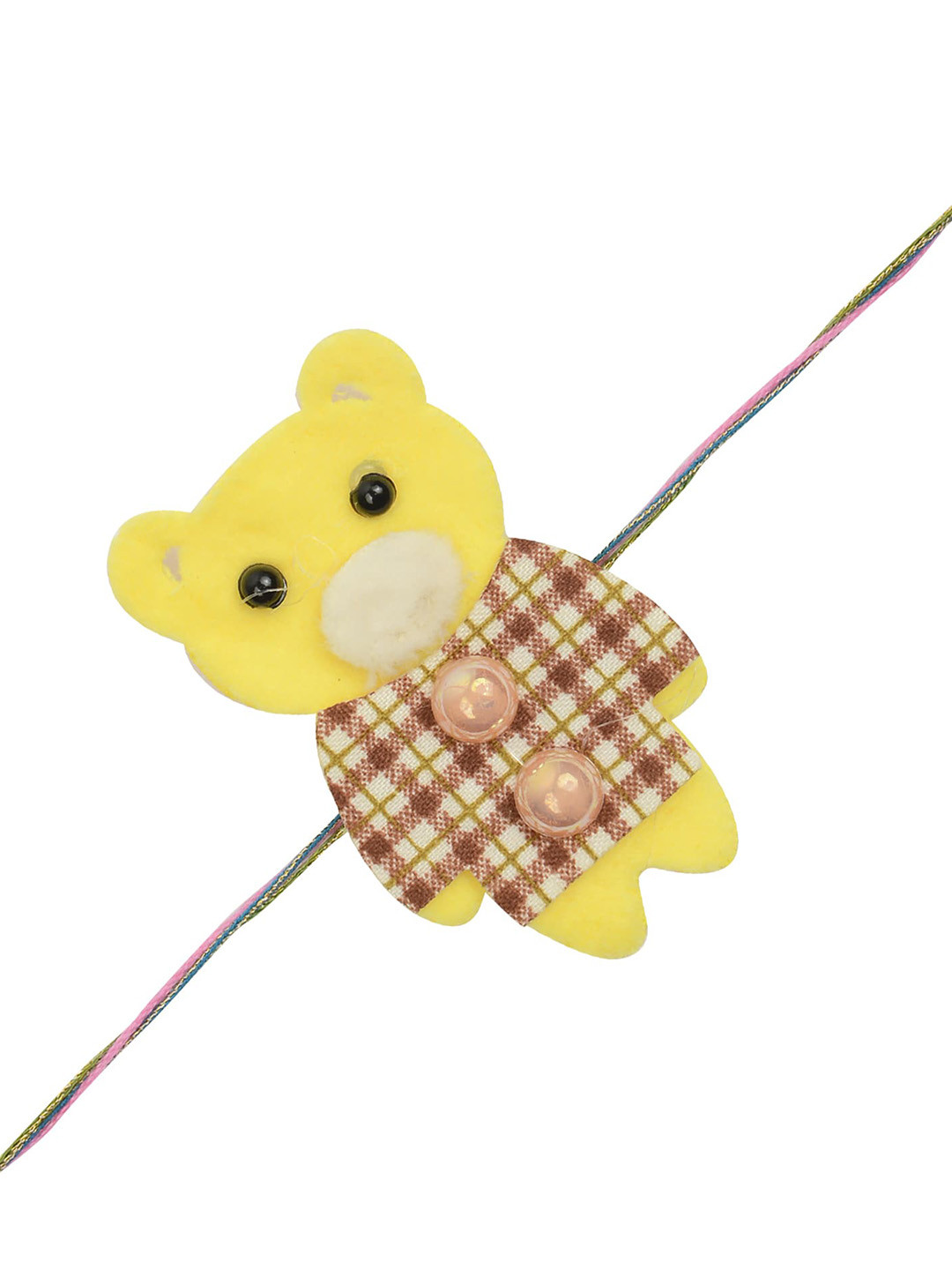 

Arendelle Boys Yellow Bear Designed & Pink Threaded Rakhi