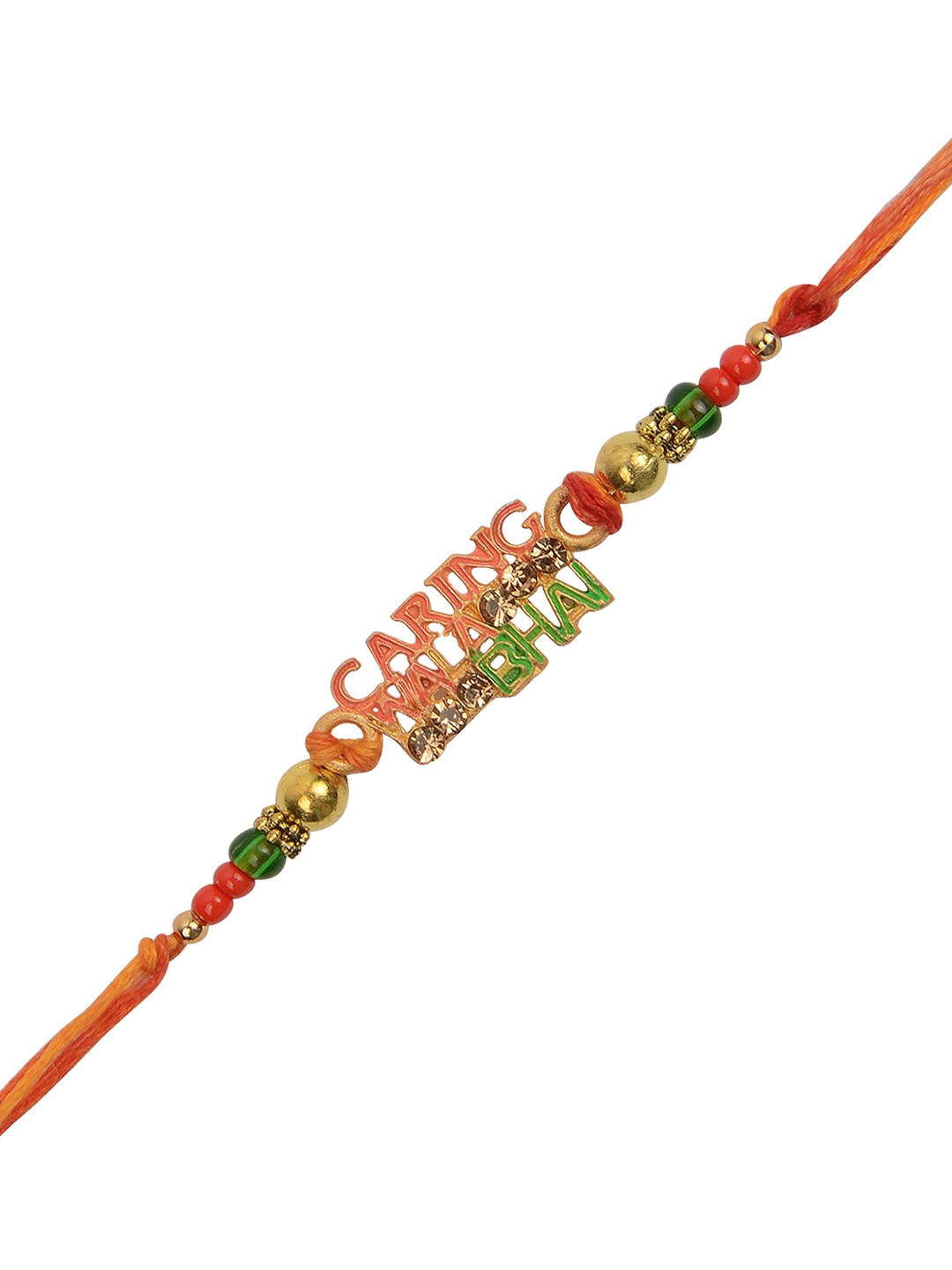 

Arendelle Men Gold-Plated Red Caring Wala Bro Rakhi