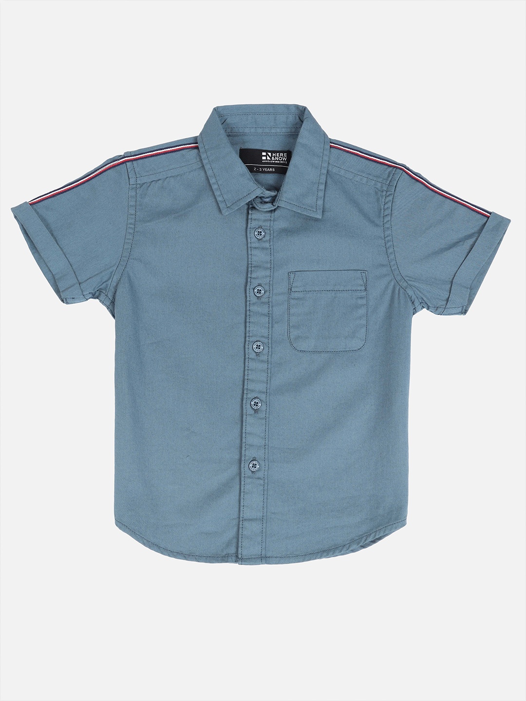 

HERE&NOW Boys Steel Slim Fit Casual Shirt