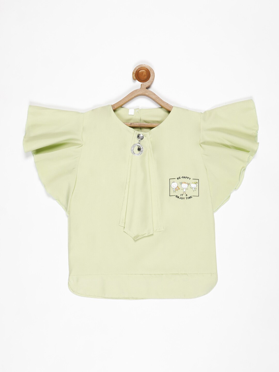 

V2 Value & Variety Girls Green Solid Top