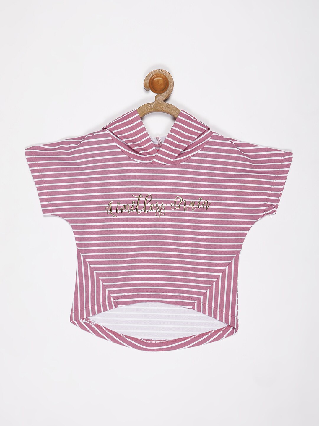 

V2 Value & Variety Purple Striped Extended Sleeves Top