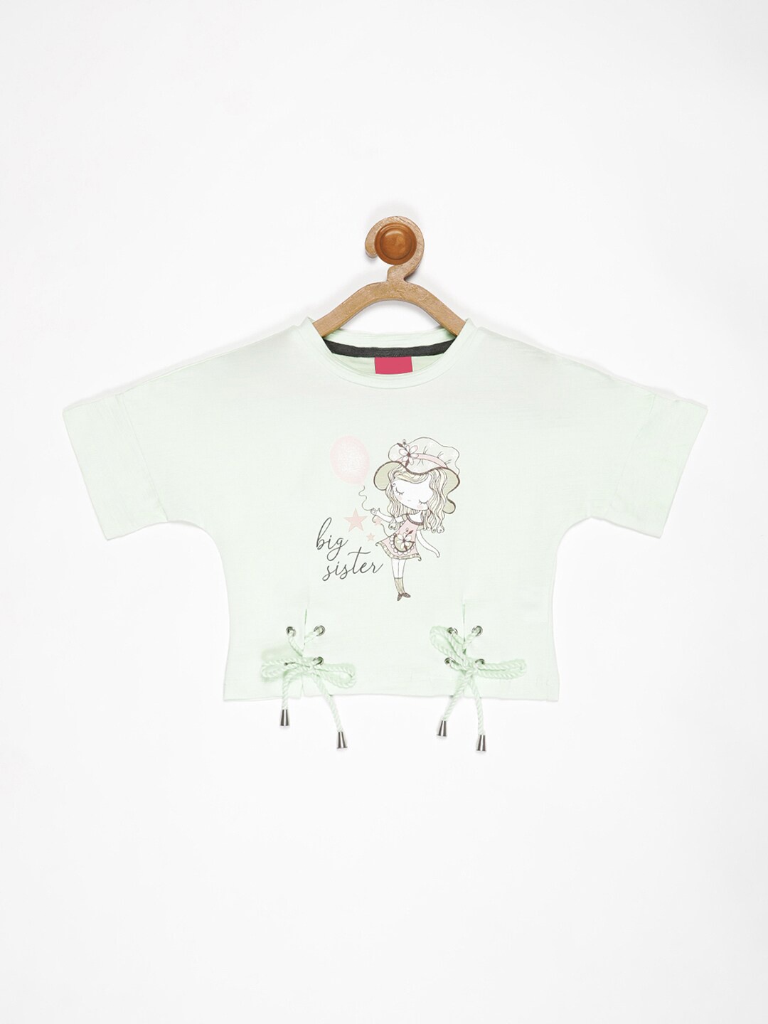 

V2 Value & Variety Green Extended Sleeves Boxy Top