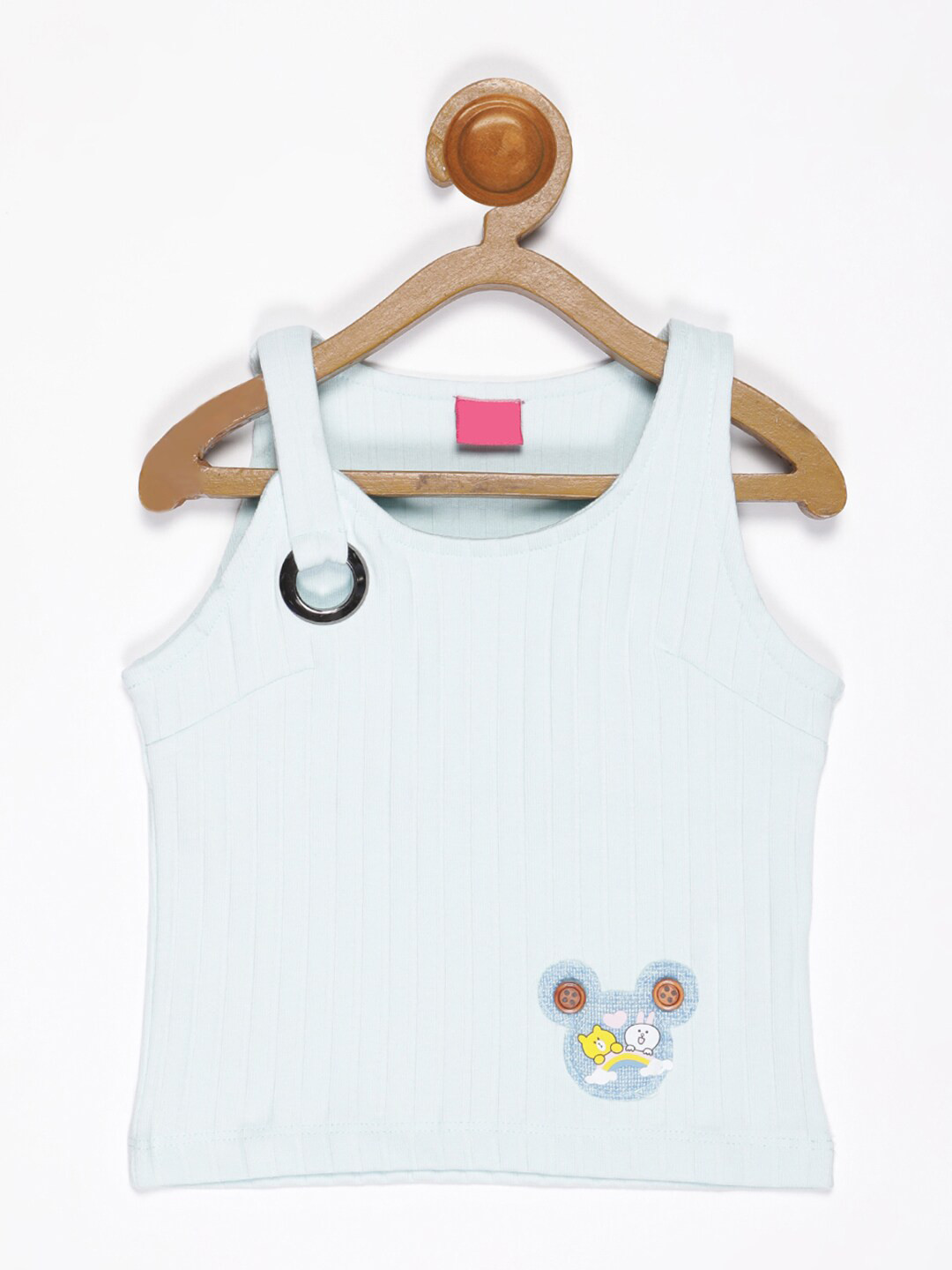 

V2 Value & Variety Girls Blue Applique Top
