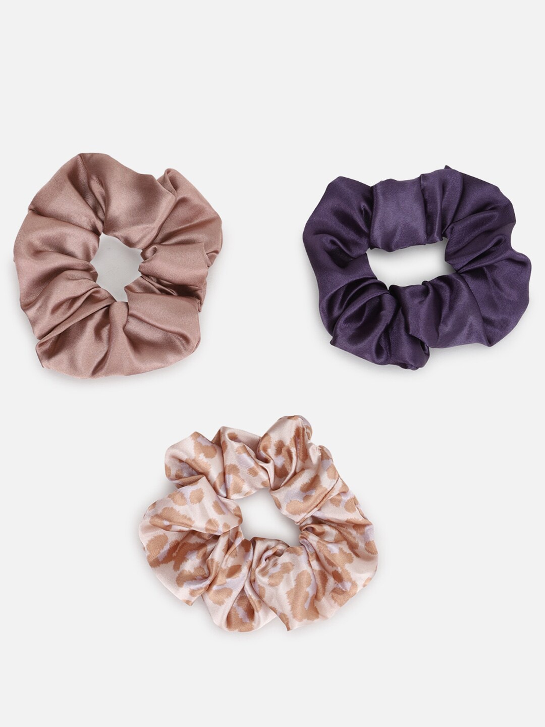 

FOREVER 21 Women Navy Blue & Brown Ponytail Holders