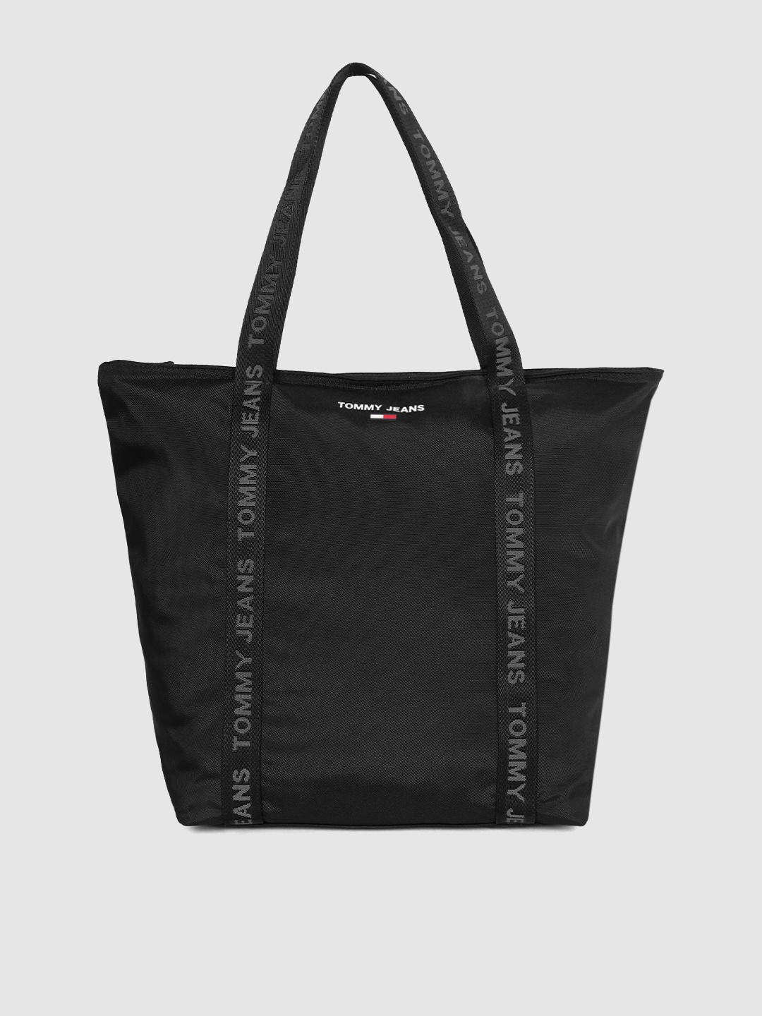 

Tommy Hilfiger Black Solid Oversized Structured Shoulder Bag