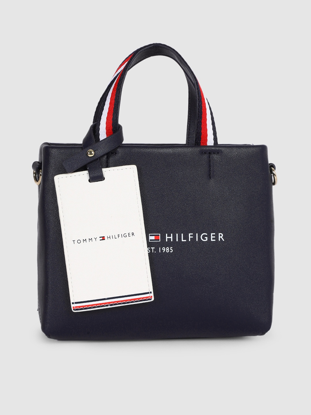 

Tommy Hilfiger Women Navy Blue Structured Handheld Bag