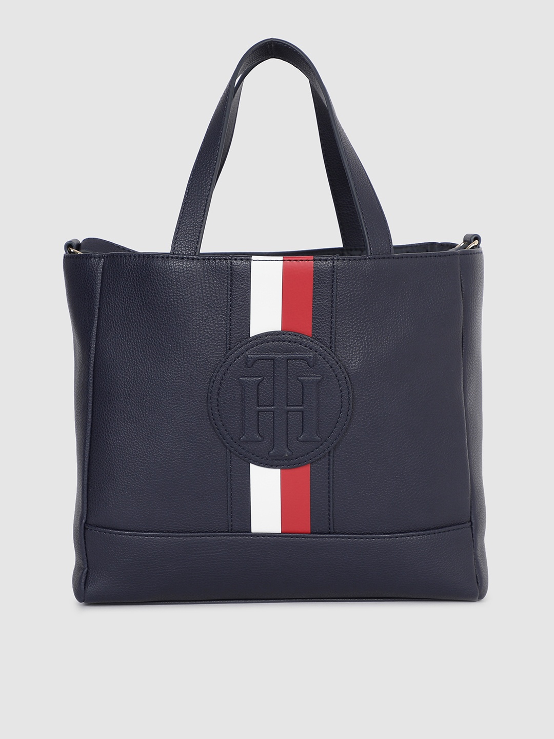 

Tommy Hilfiger Navy Blue Solid Handheld Bag