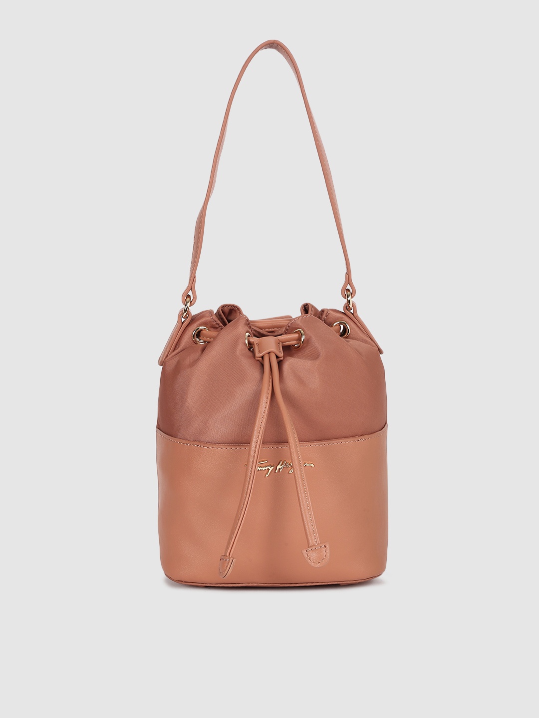 

Tommy Hilfiger Brown Solid Bucket Sling Bag