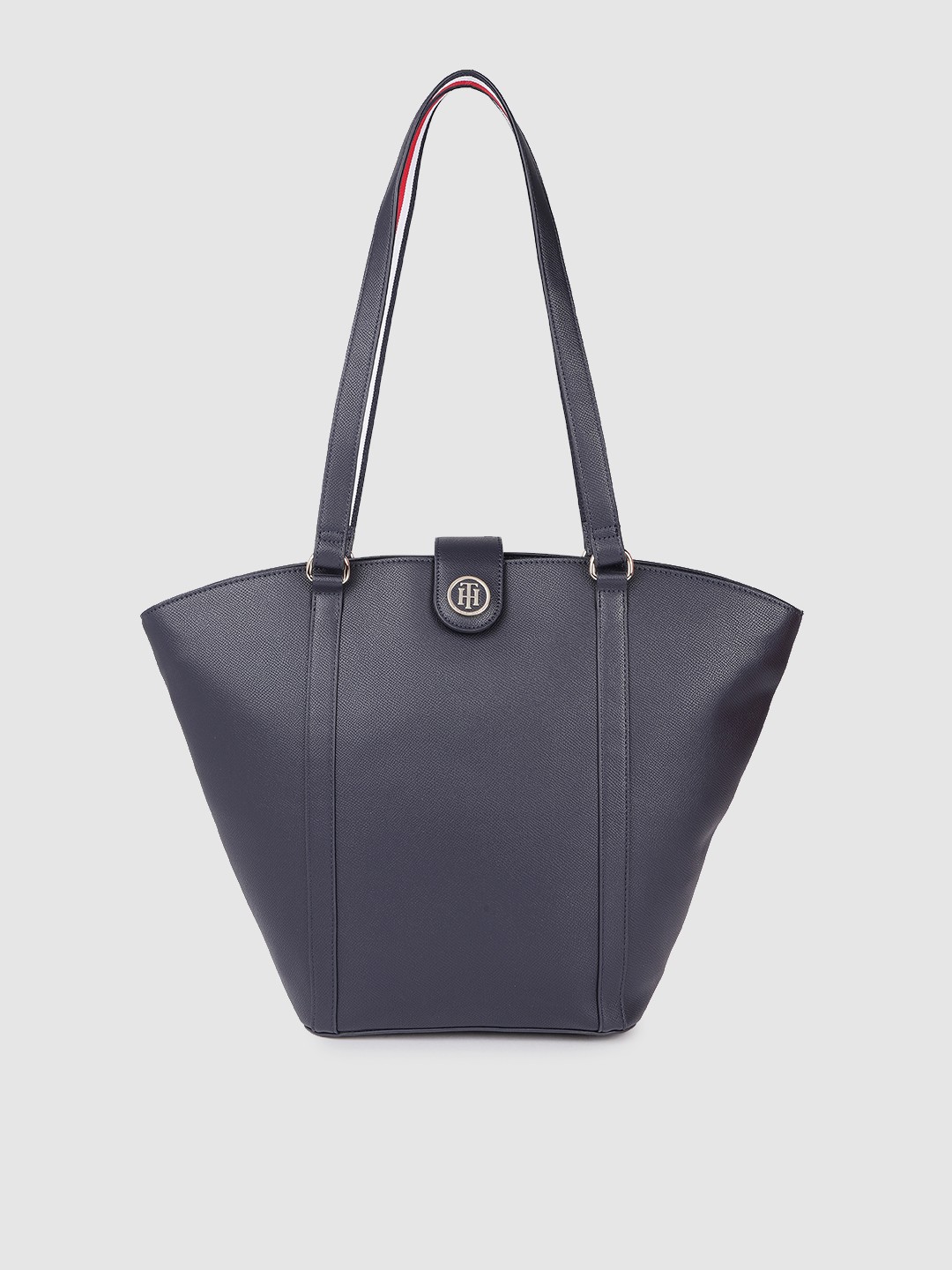 

Tommy Hilfiger Blue PU Structured Shoulder Bag