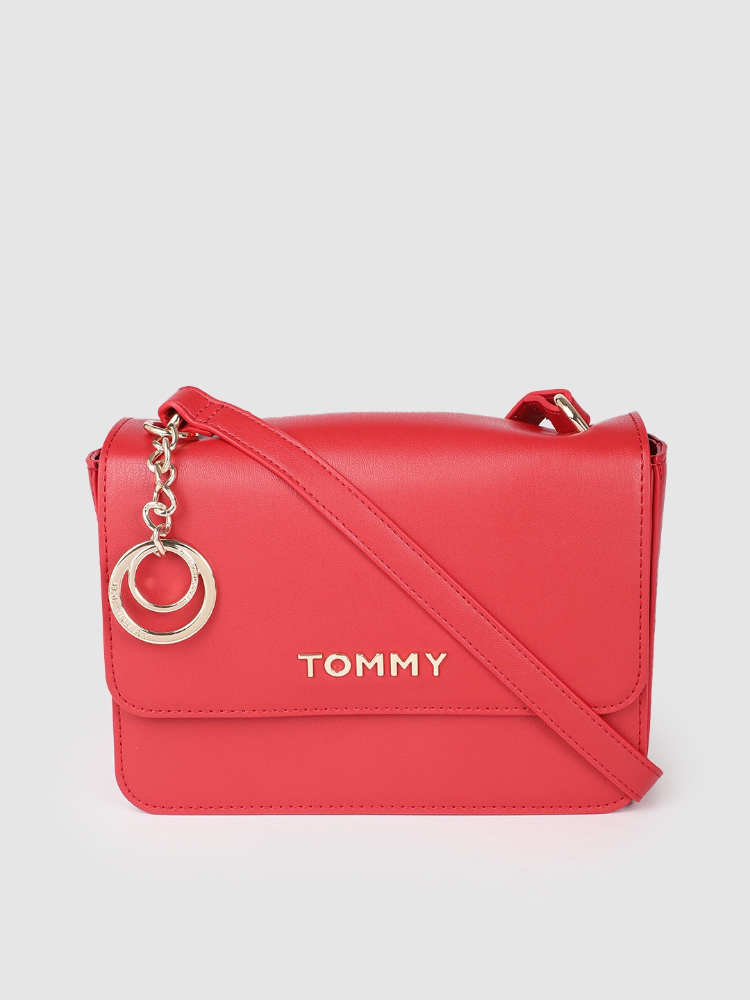 

Tommy Hilfiger Red Solid Structured Sling Bag