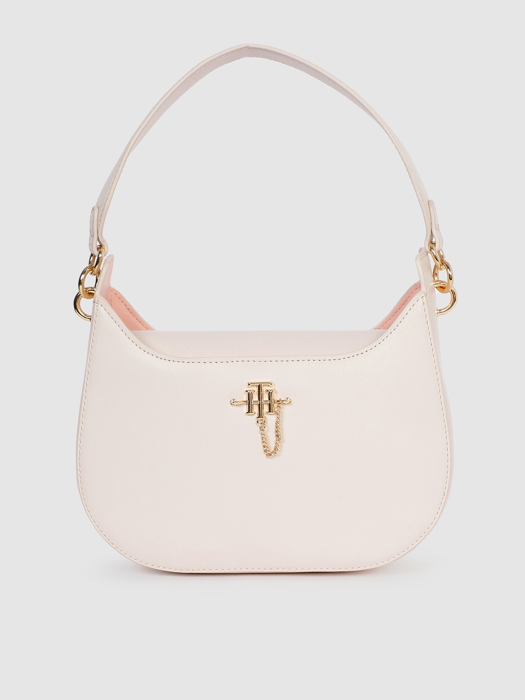 

Tommy Hilfiger Off-White Structured Handheld Bag