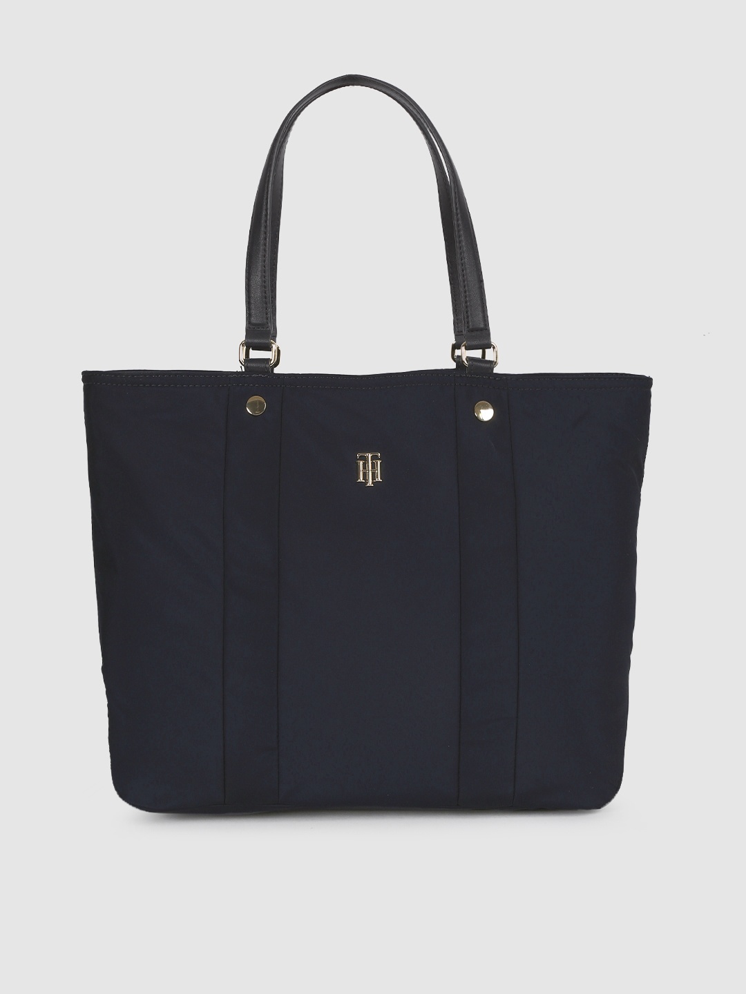 

Tommy Hilfiger Navy Blue Solid Oversized Structured Shoulder Bag