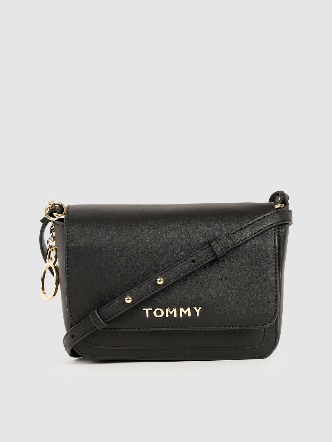 

Tommy Hilfiger Black Solid Sling Bag