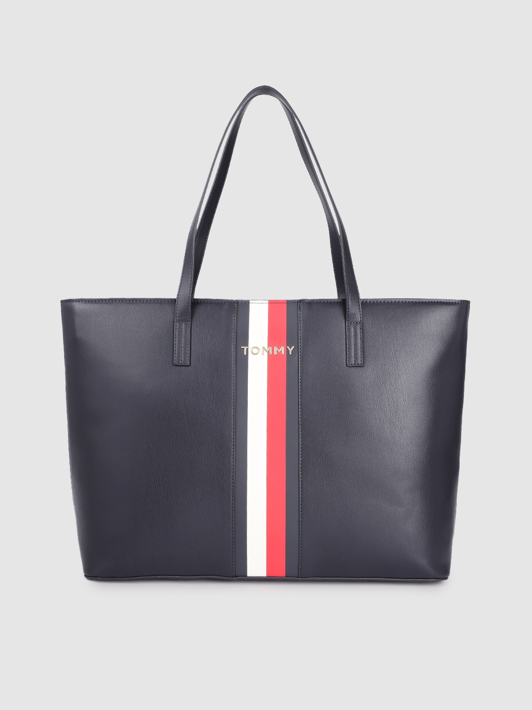 

Tommy Hilfiger Navy Blue Striped Shoulder Bag