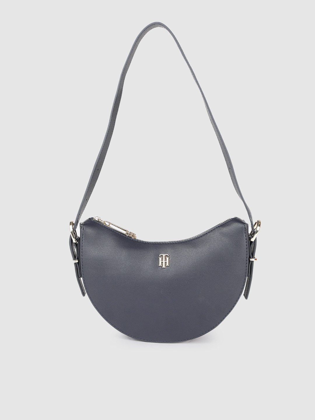 

Tommy Hilfiger Blue PU Structured Shoulder Bag