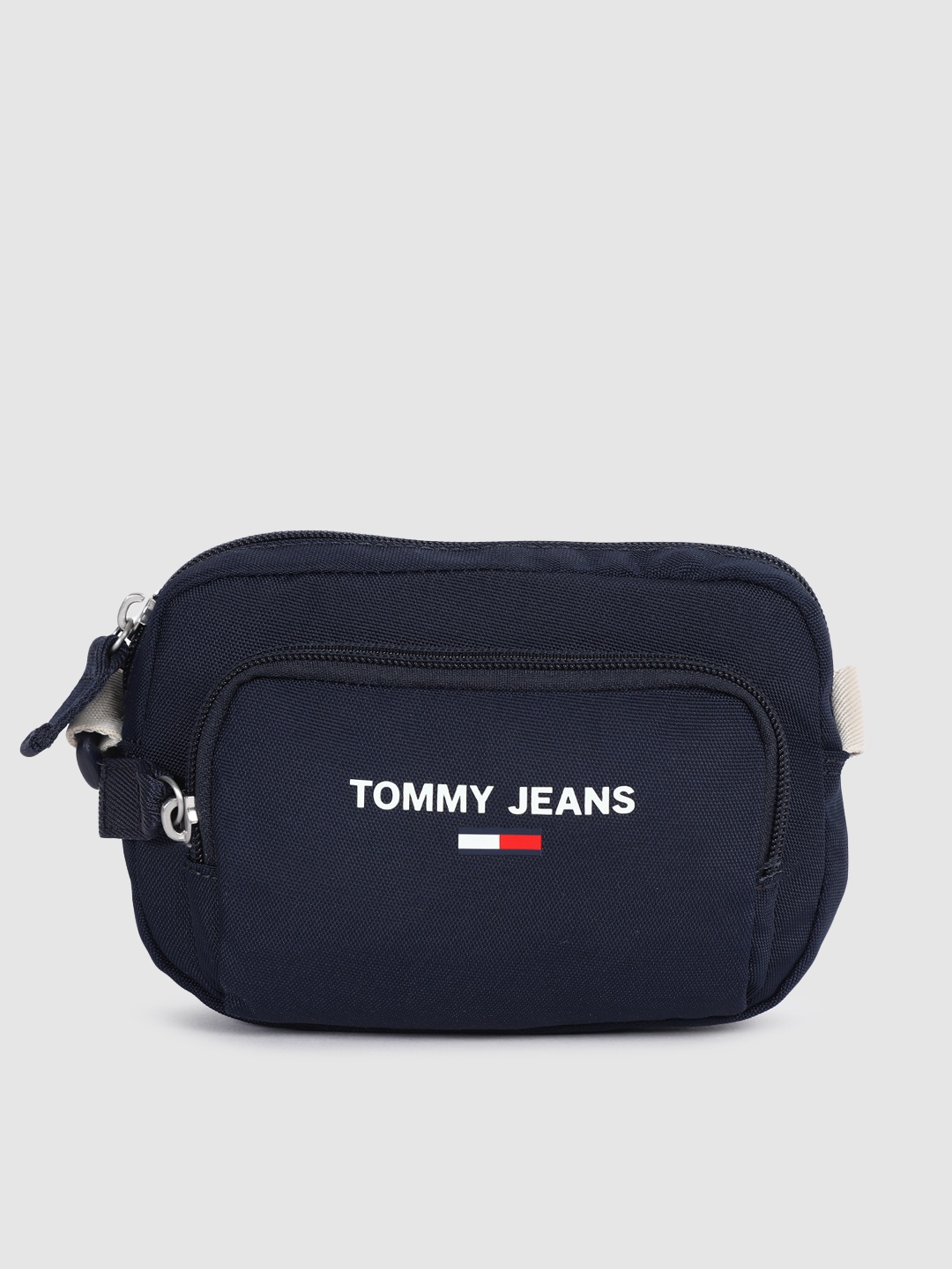 

Tommy Hilfiger Navy Blue Solid Structured Sling Bag