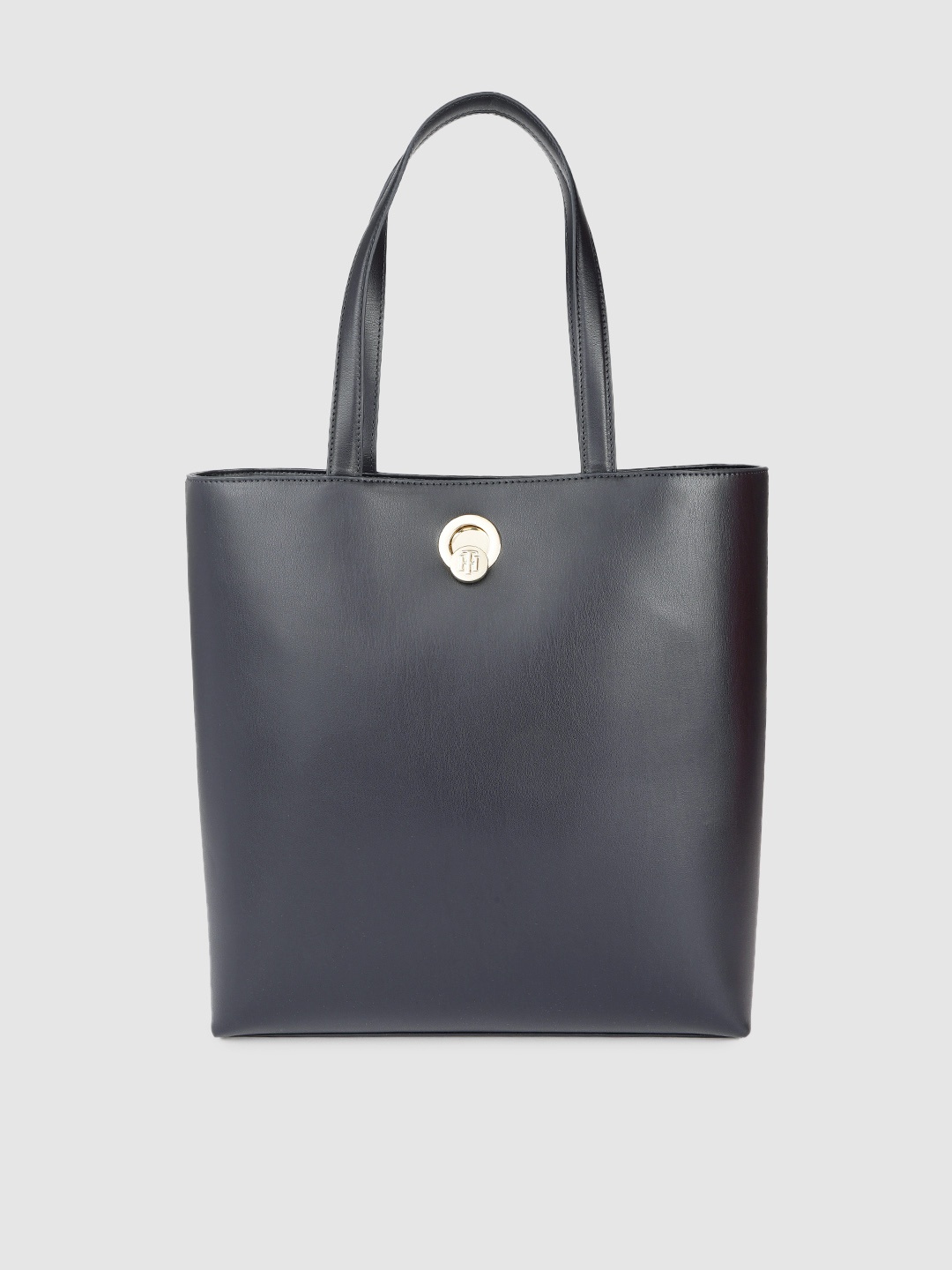 

Tommy Hilfiger Blue PU Structured Tote Bag