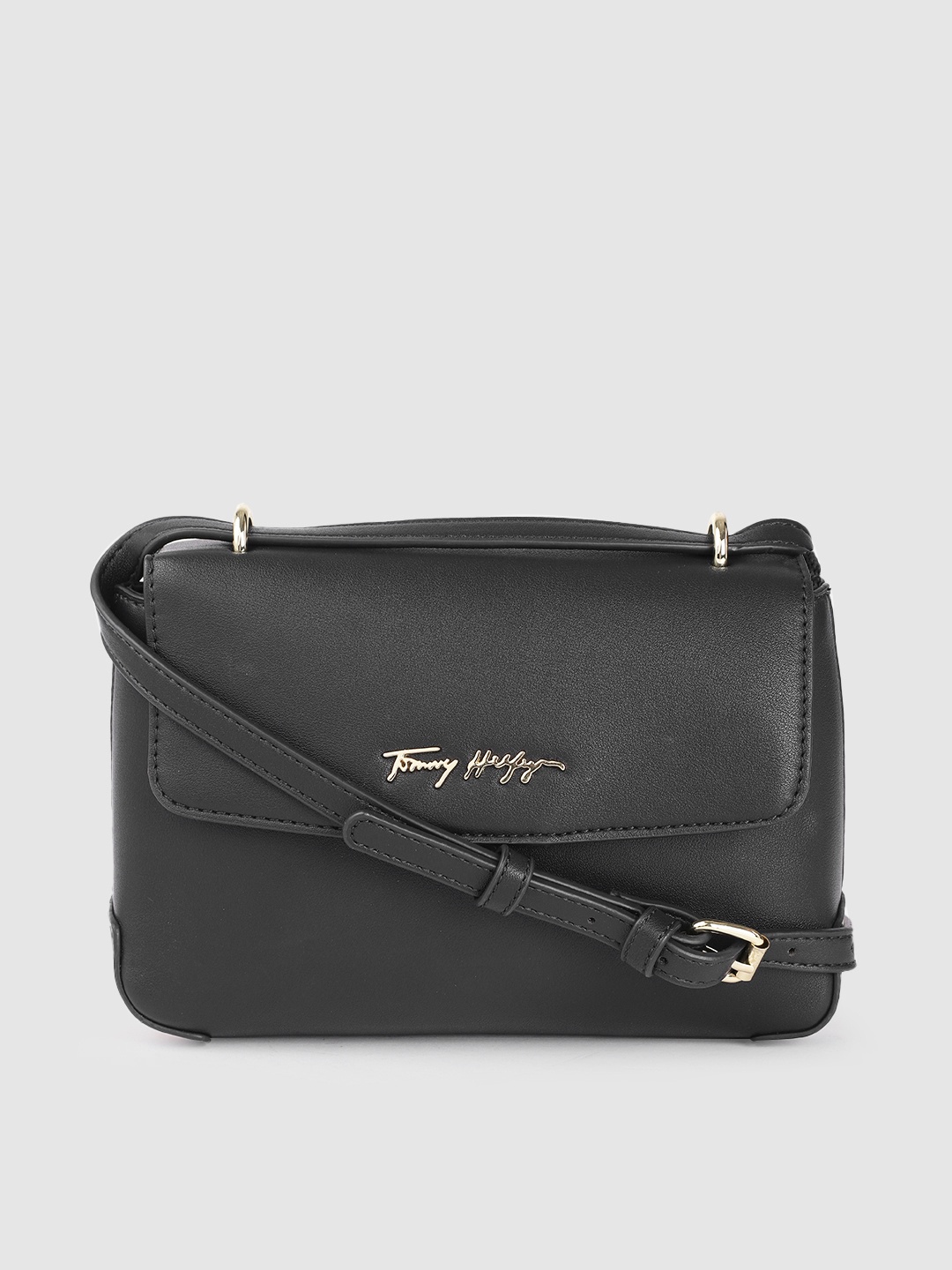 

Tommy Hilfiger Women Black Structured Sling Bag