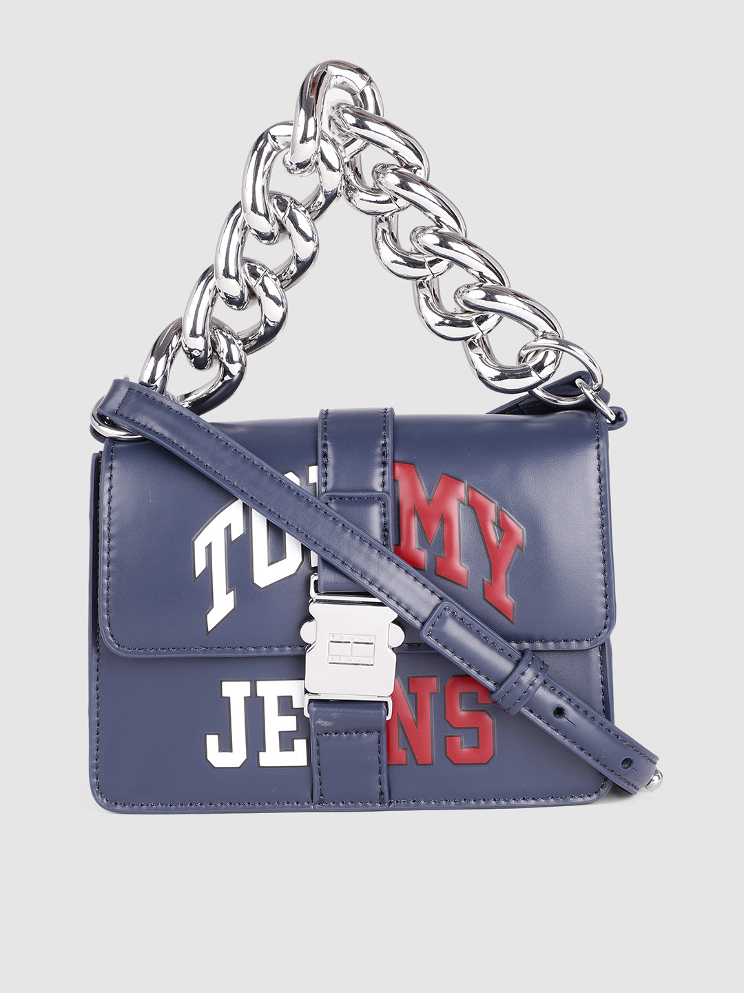 

Tommy Hilfiger Navy Blue Printed Sling Bag