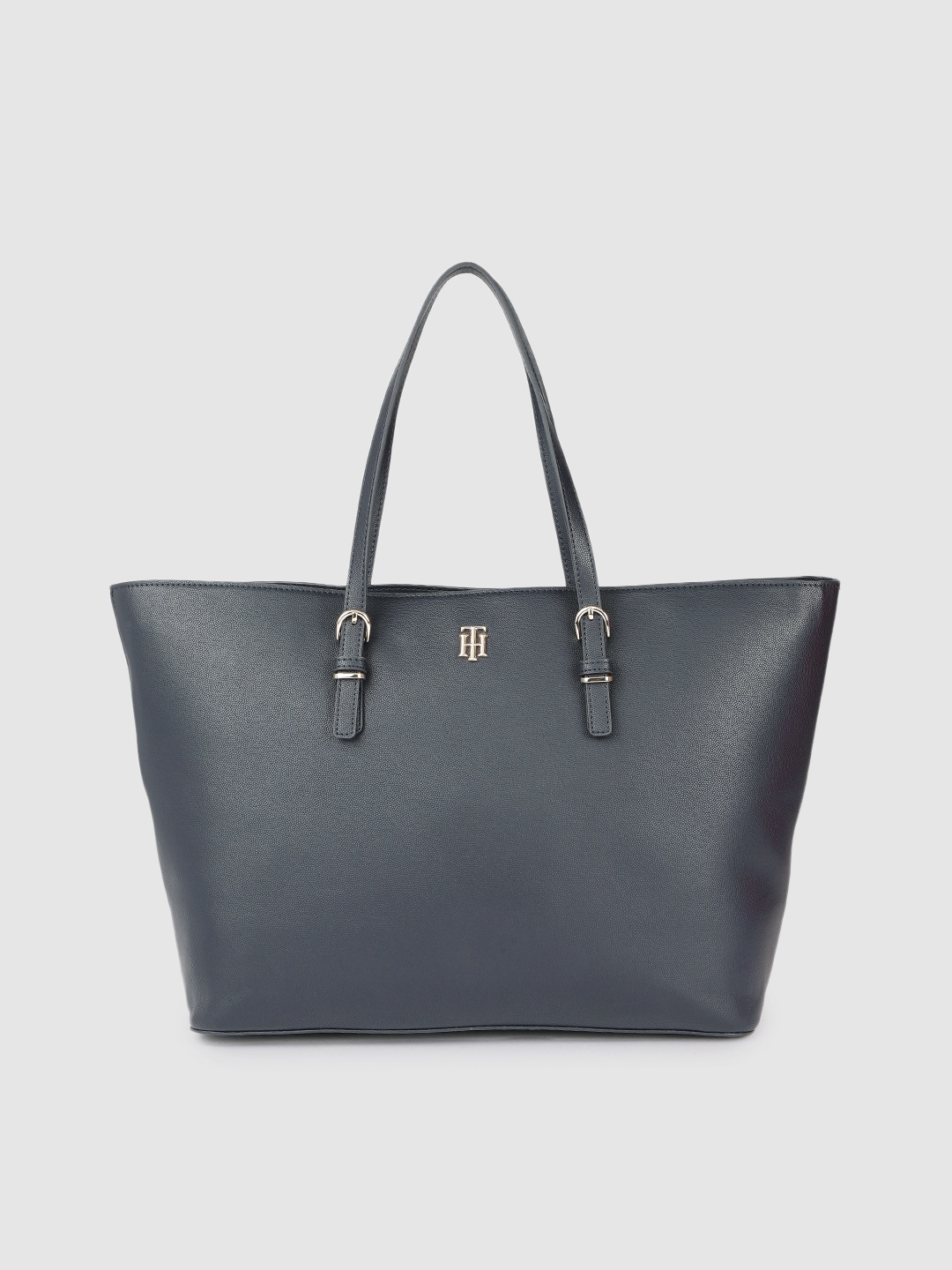 

Tommy Hilfiger Blue PU Structured Tote Bag