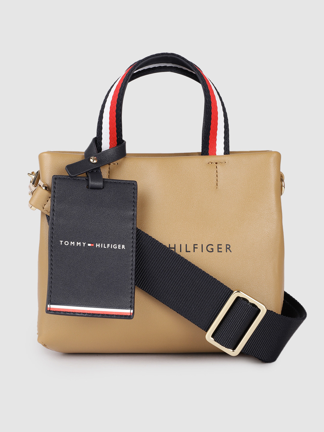 

Tommy Hilfiger Women Brown Solid Structured Handheld Bag