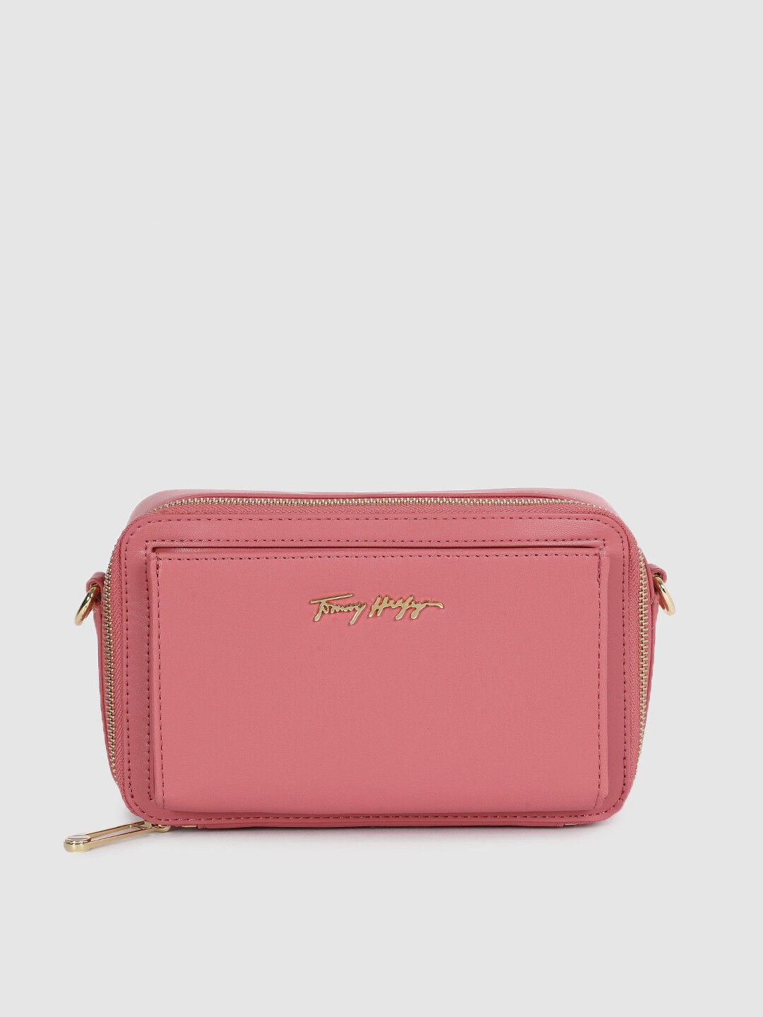 

Tommy Hilfiger Women Pink Solid Camera Bag