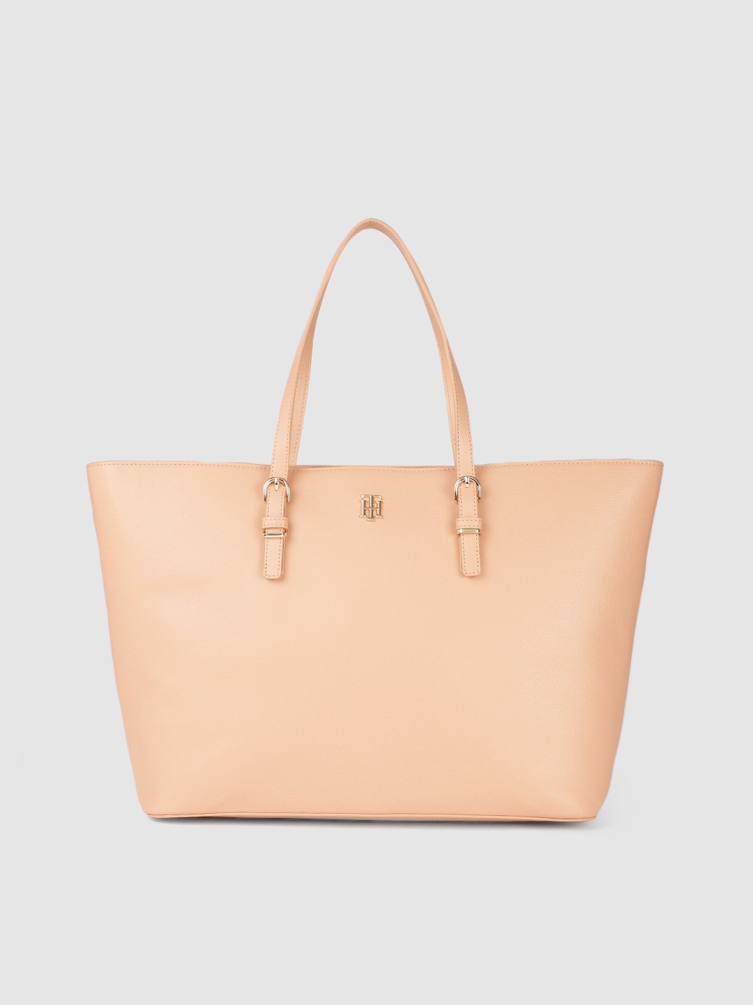 

Tommy Hilfiger Women Beige Solid Structured Shoulder Bag