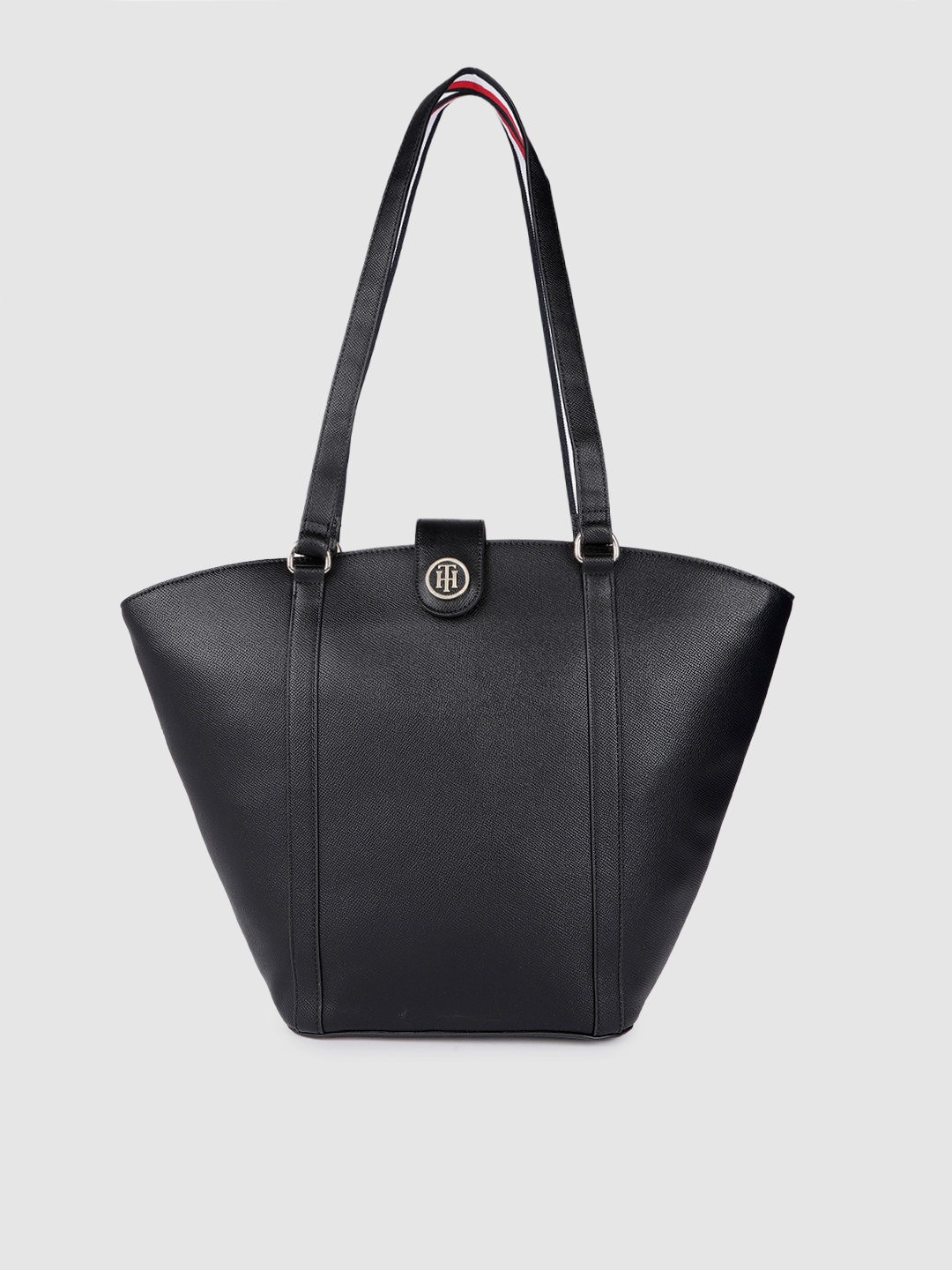 

Tommy Hilfiger Black PU Structured Shoulder Bag
